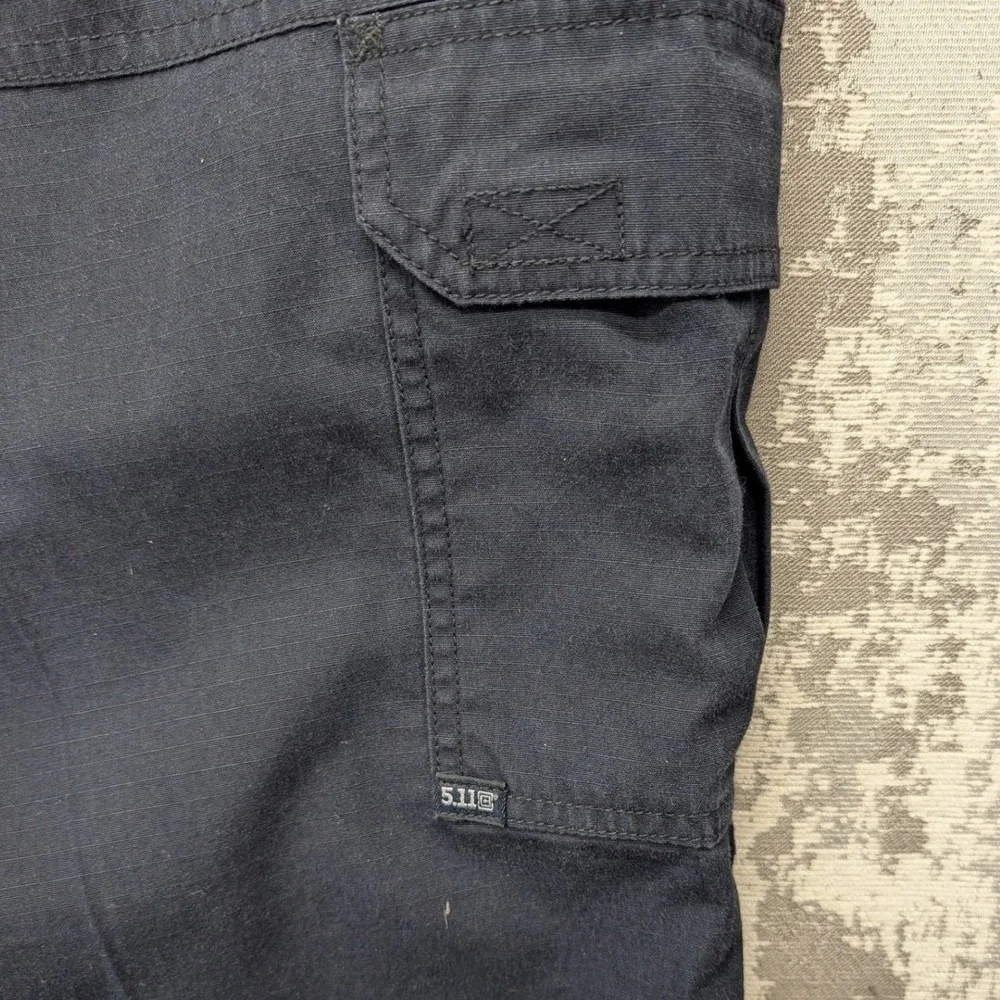 Lot of 2 5.11 Tactical Mens Ripstop Cargo Pants Navy Blue 74273 40x28 Hemmed